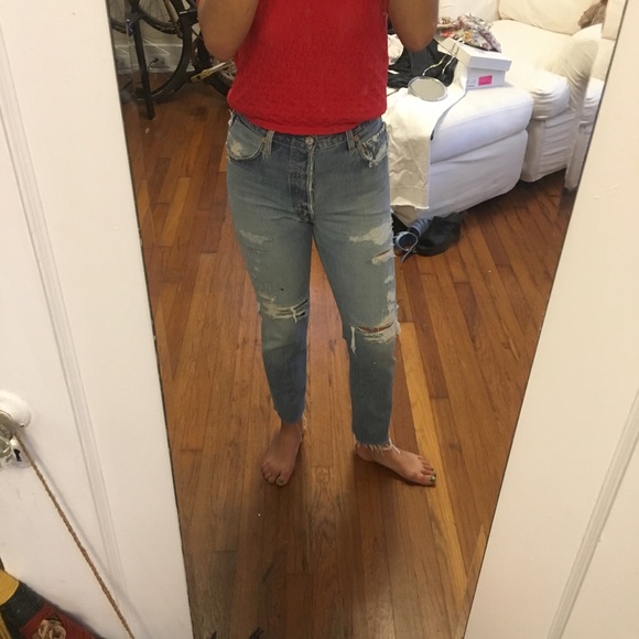 Re/Done Ass Rip Jean - Picture 4 of 7